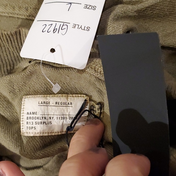 NWT R13 shirt jacket - Picture 2 of 4